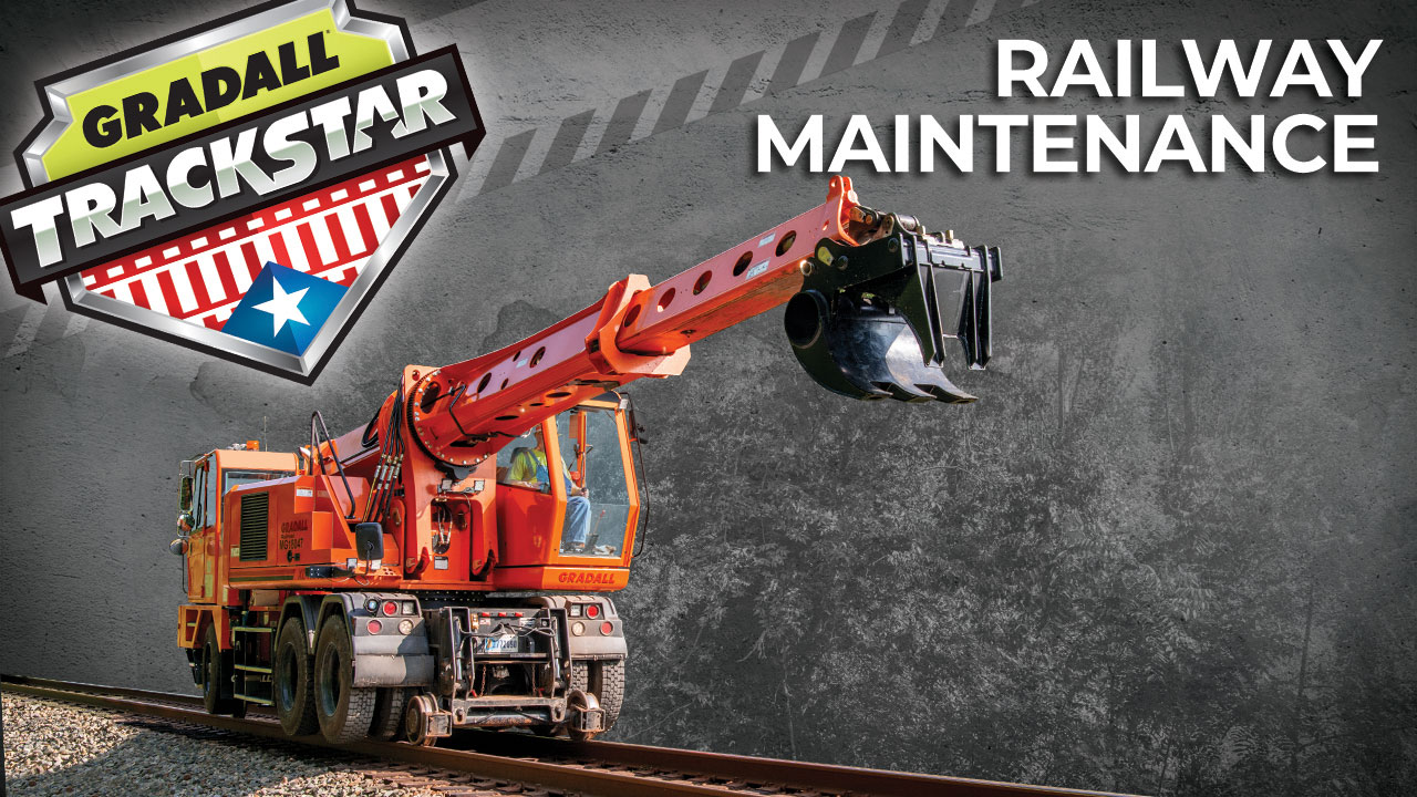 Gradall Trackstar Railroad Maintenance