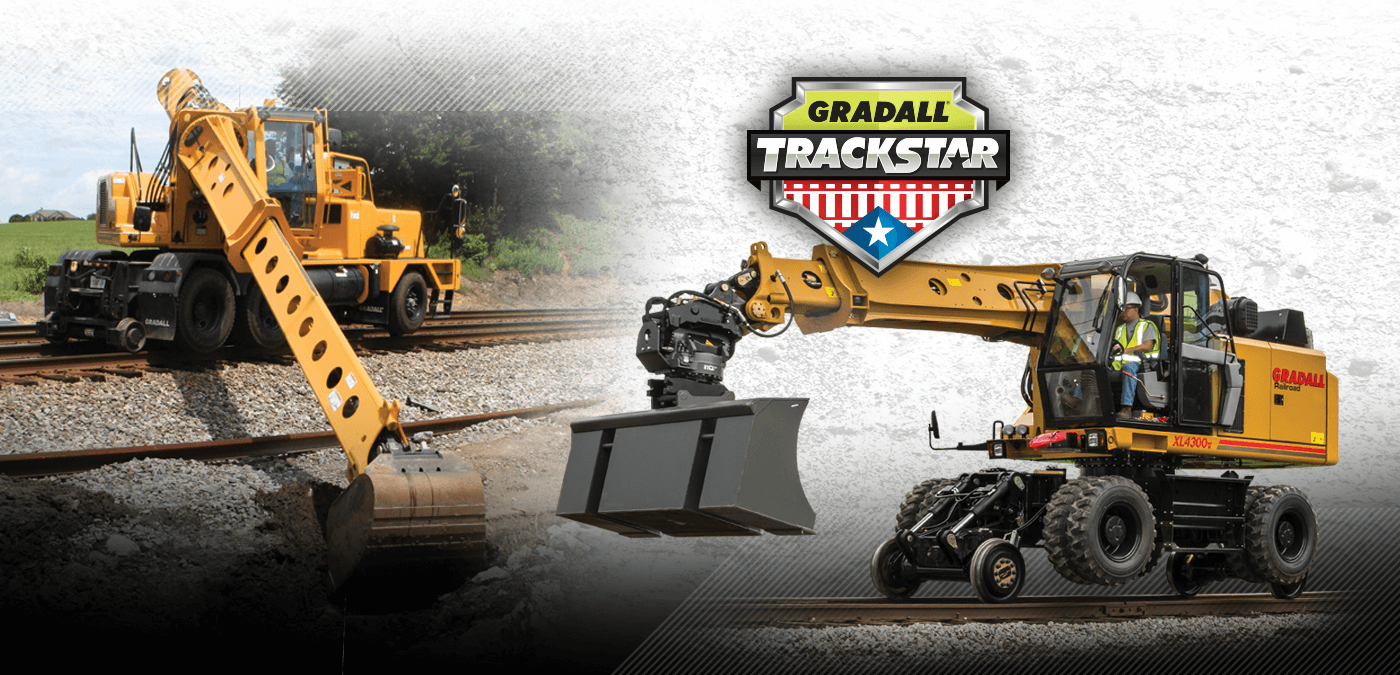 Gradall Hi-Rail Excavators for Railway Maintenance